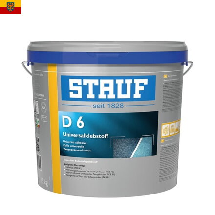 STAUF D 6 Disperzní lepidlo na rolové podlahoviny, do komerce i na sport, NE-LVT šedá, 15 kg