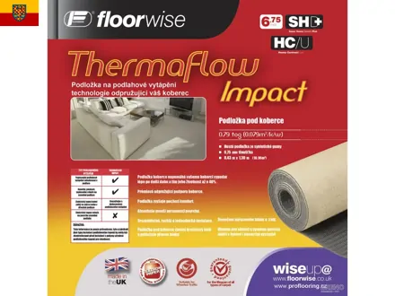 Podložka pod koberce Floorwise Thermaflow Impact 6,75mm