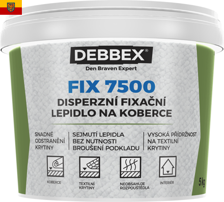 Disperzní fixační lepidlo na koberce DEBBEX FIX 7500 balení 5kg