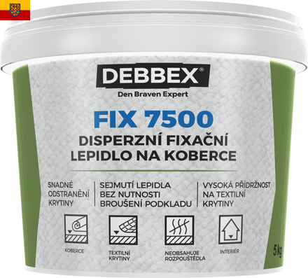 Disperzní fixační lepidlo na koberce DEBBEX FIX 7500 balení 10kg