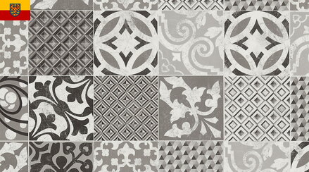 PVC podlaha GERFLOR TEXLINE 1981 Provence Black White