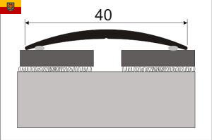 Přechodová lišta samolepicí 40mm dekor dřevo 270 cm