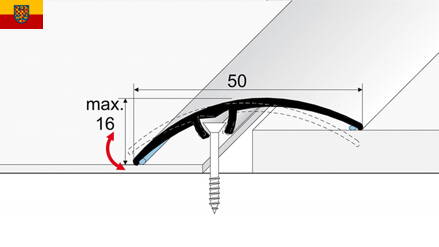 Přechodová lišta s trny 50mm dekor dřevo 270 cm Effector